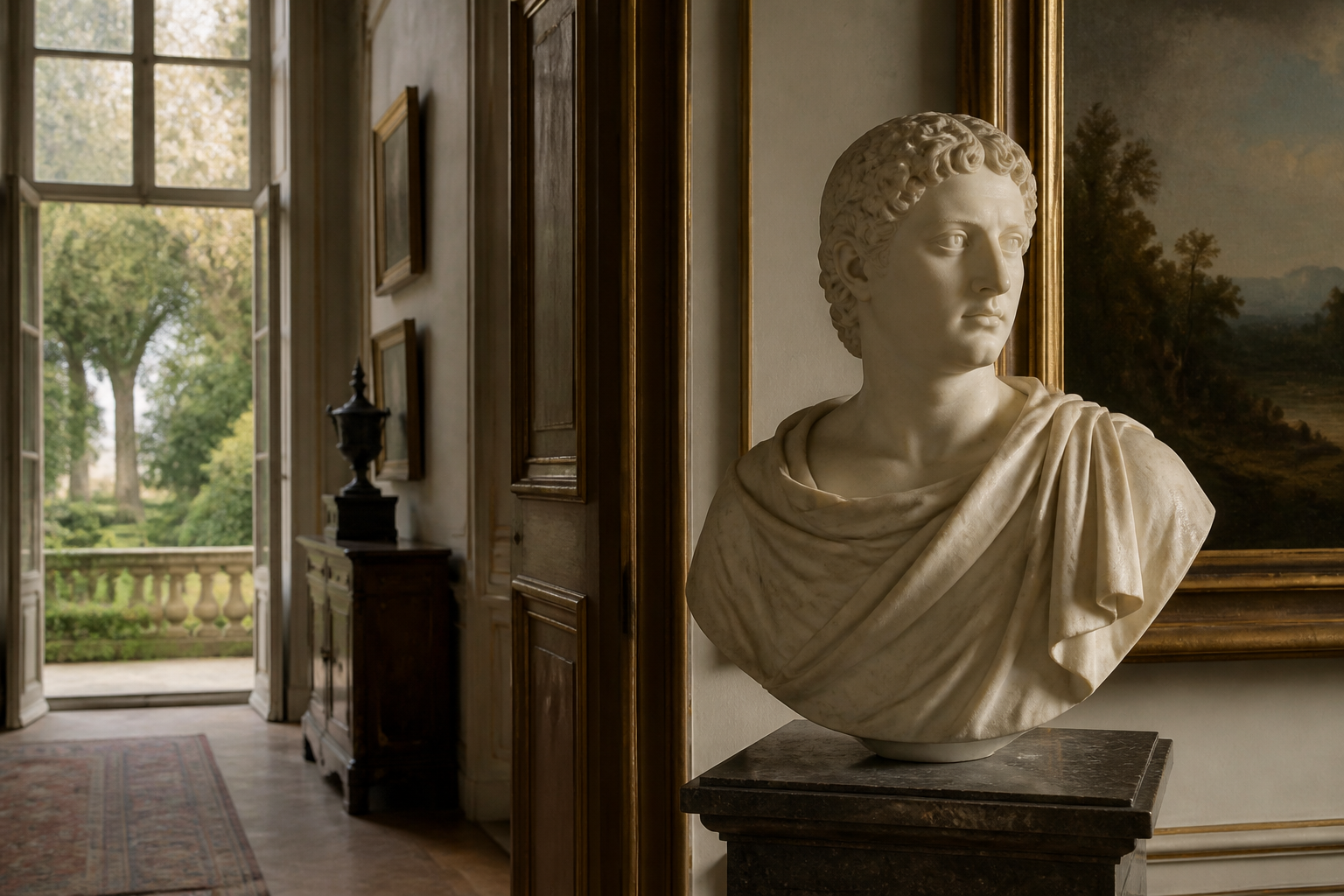 A composed interior connecting architecture, fine art and collecting