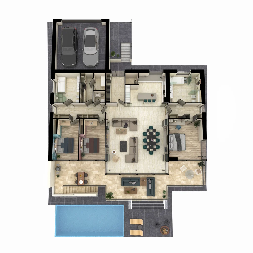Gaia Villapark Villa I — single-storey floor plan