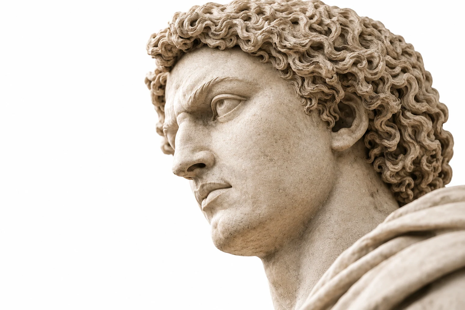Classical sculpture expressing permanence, provenance and time